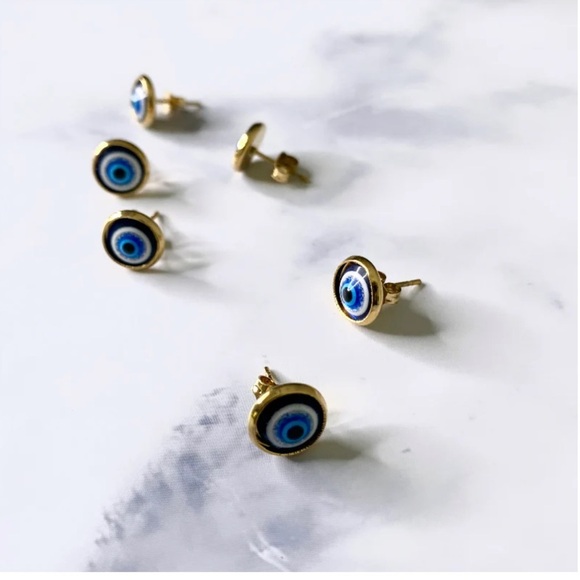 Evil Eye studs - Picture 4 of 4
